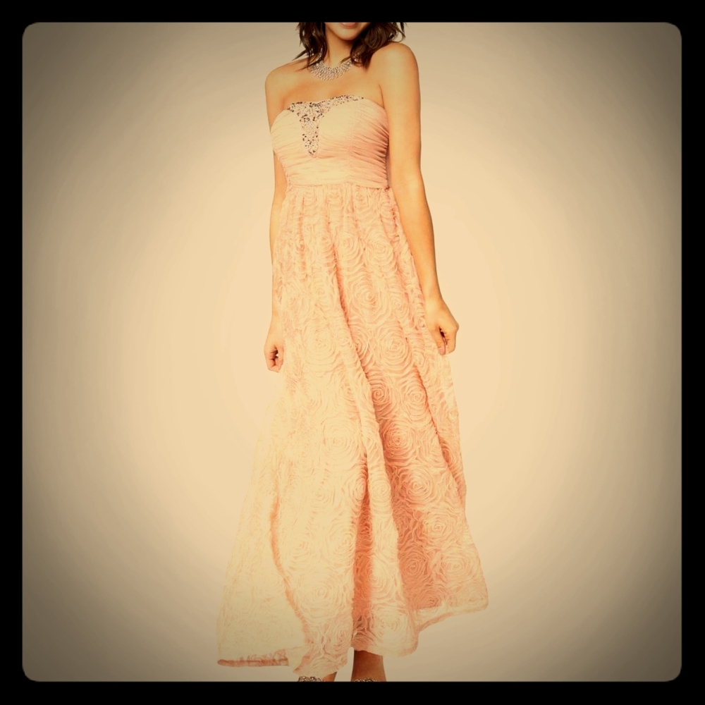 Pink evening dress